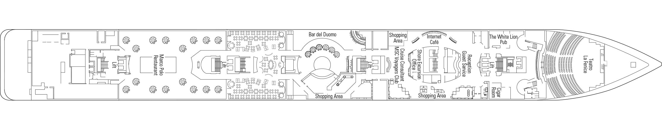 MSC Armonia Deckplan