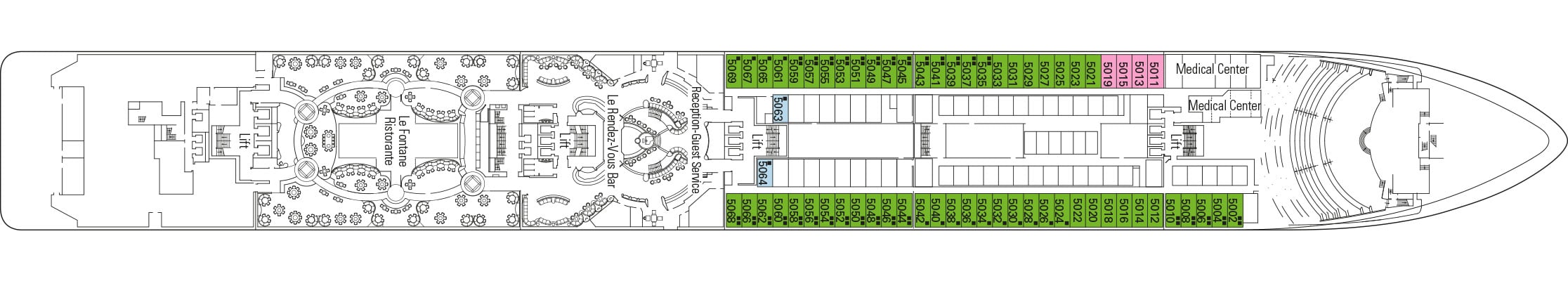 MSC Poesia Deckplan
