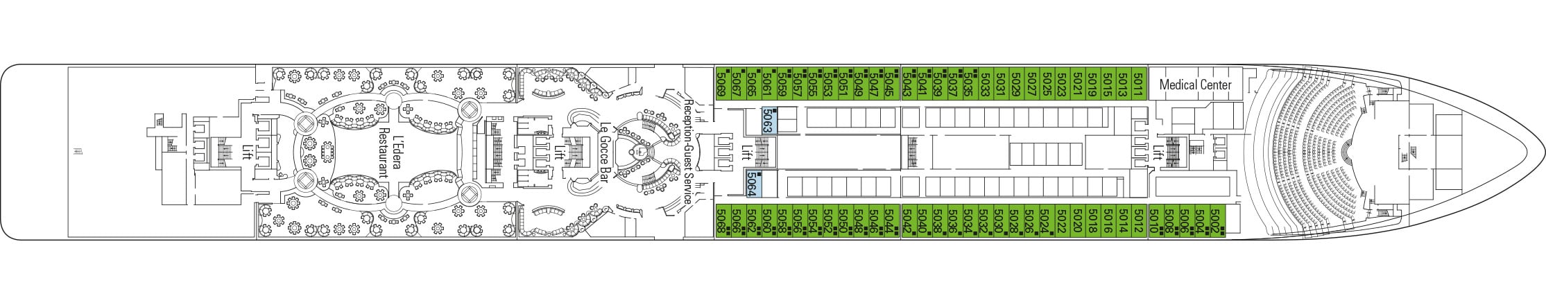 MSC Magnifica Deckplan