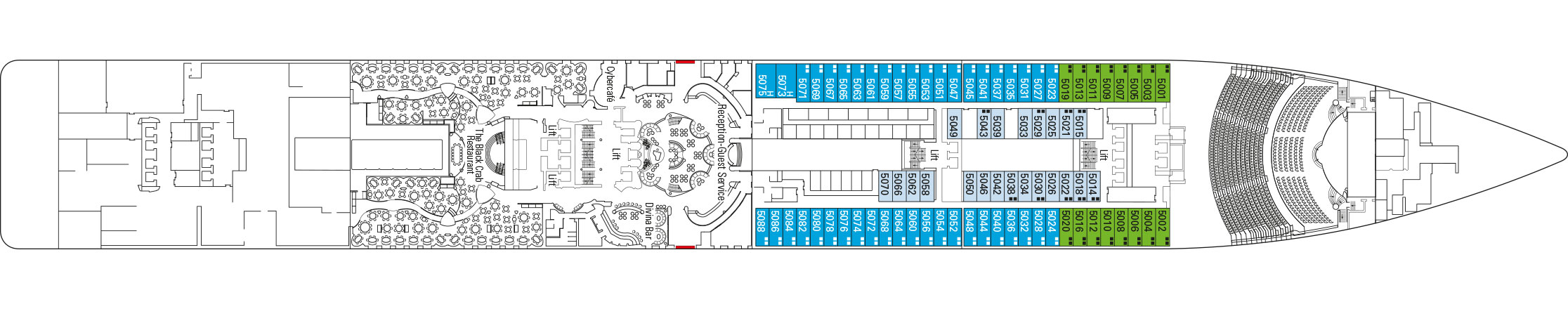MSC Divina Deckplan