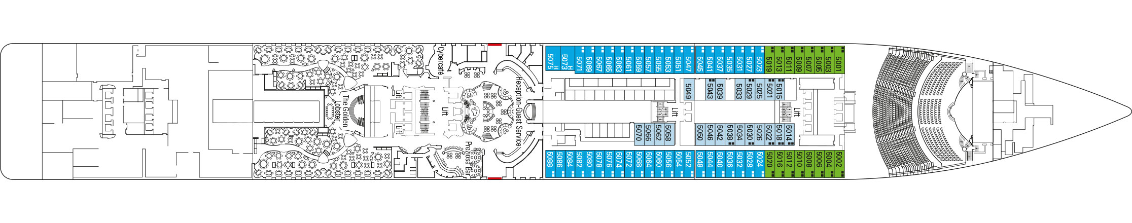 MSC Preziosa Deckplan