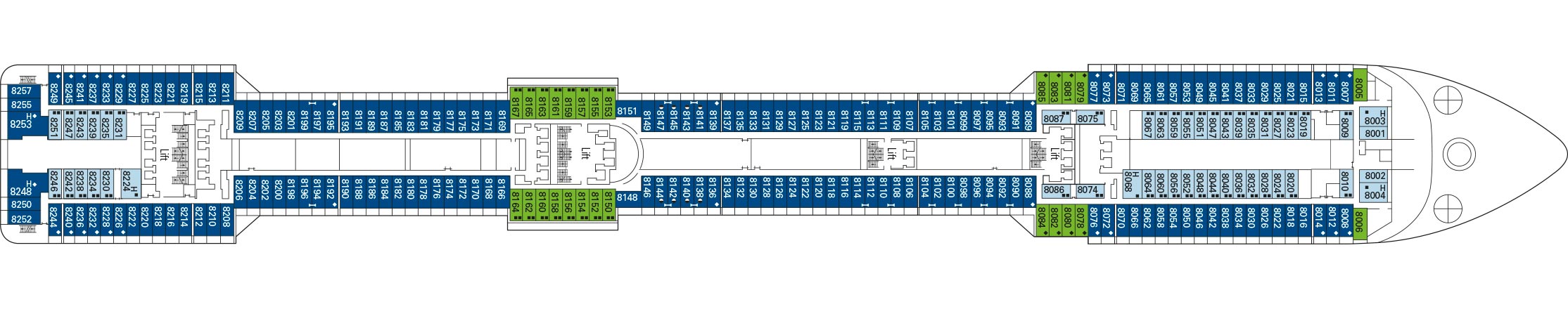MSC Fantasia Deckplan