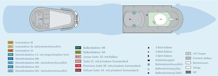AIDAbella Deck 14