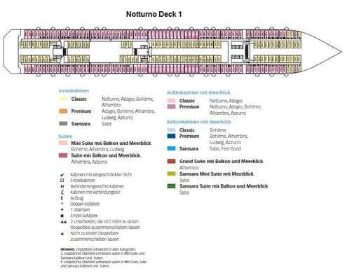 Costa Pacifica Deck 1