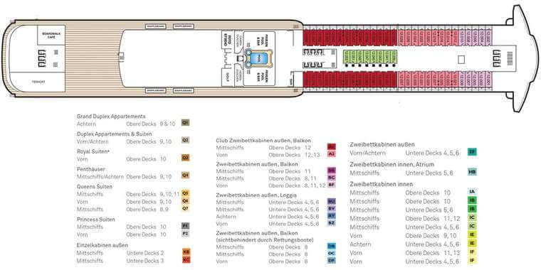 Queen Mary 2 Deck 12