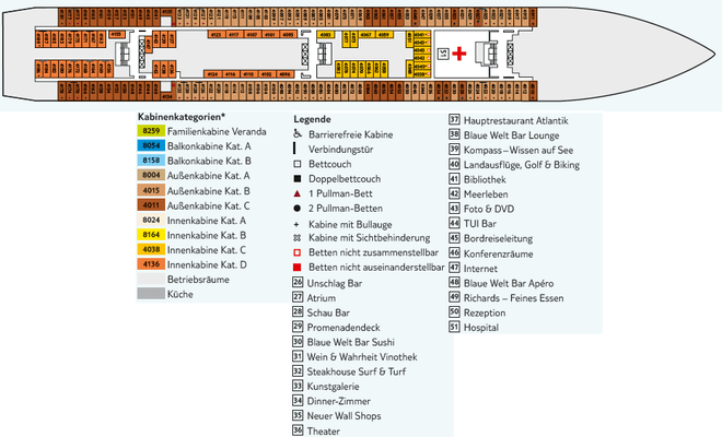 Mein Schiff Herz Deck 4