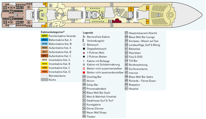 Mein Schiff Herz Deck 6