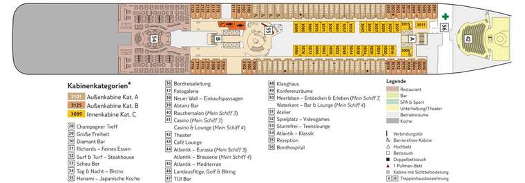 Mein Schiff 3 Deck 3