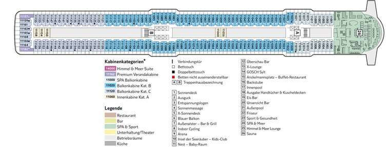 Mein Schiff 4 Deck 11