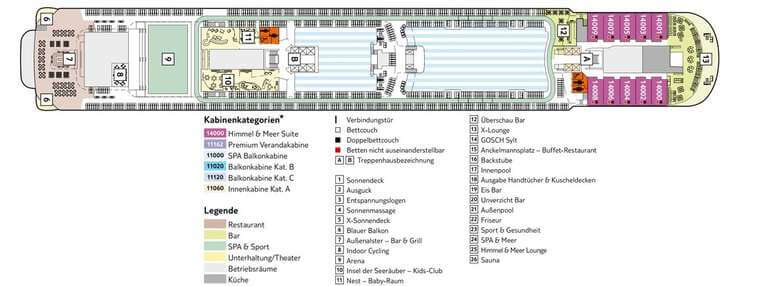 Mein Schiff 4 Deck 14