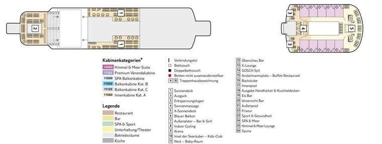 Mein Schiff 4 Deck 15