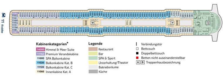 Mein Schiff 5 Deck 11