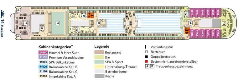 Mein Schiff 5 Deck 14