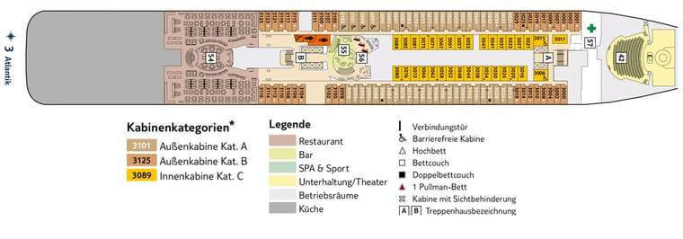Mein Schiff 5 Deck 3