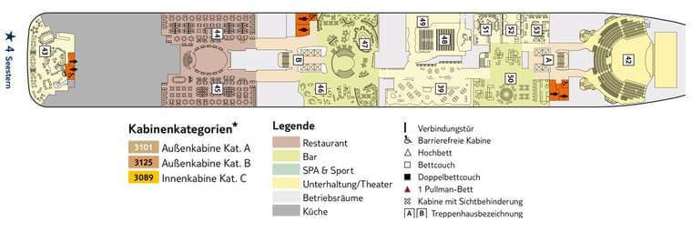Mein Schiff 5 Deck 4