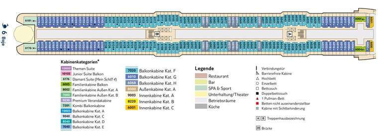 Mein Schiff 5 Deck 6