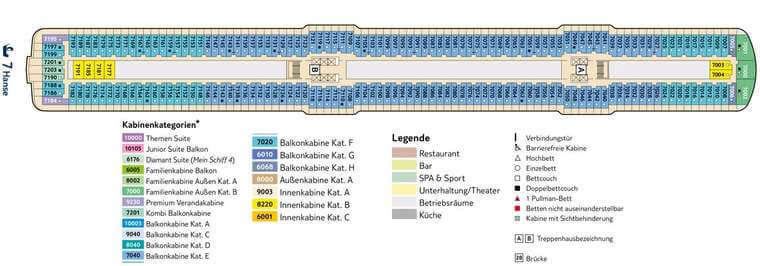 Mein Schiff 5 Deck 7