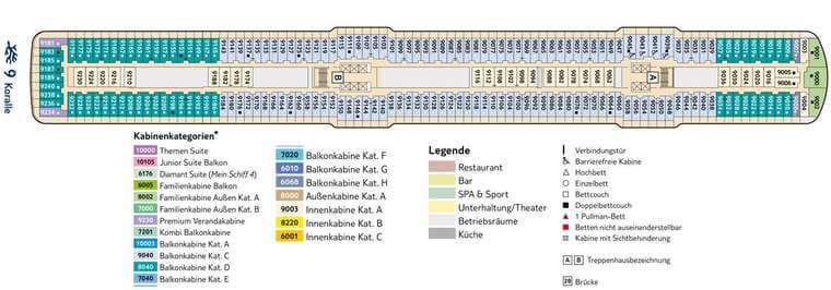 Mein Schiff 5 Deck 9