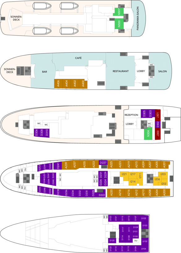 MS Lofoten Deckplan
