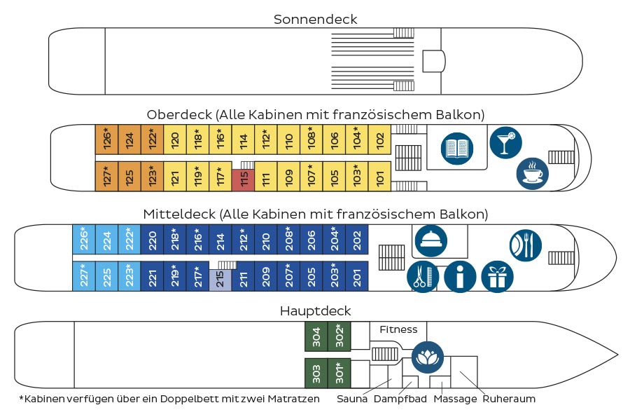 MS Heidelberg Deckplan