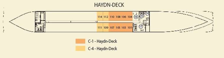 Deckplan MS Amadeus Princess