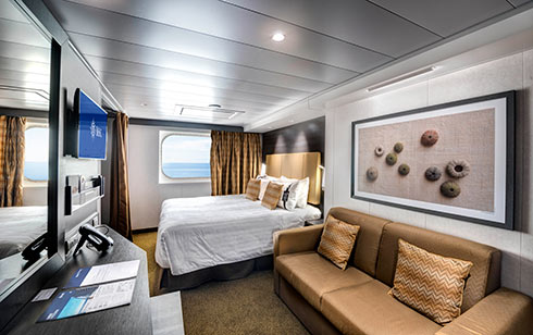 MSC Grandiosa Kabine mit Meerblick