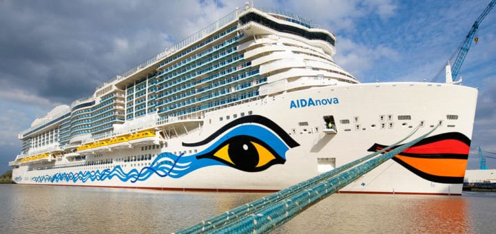 Meyer Werft übergibt AIDAnova in Bremerhaven ab