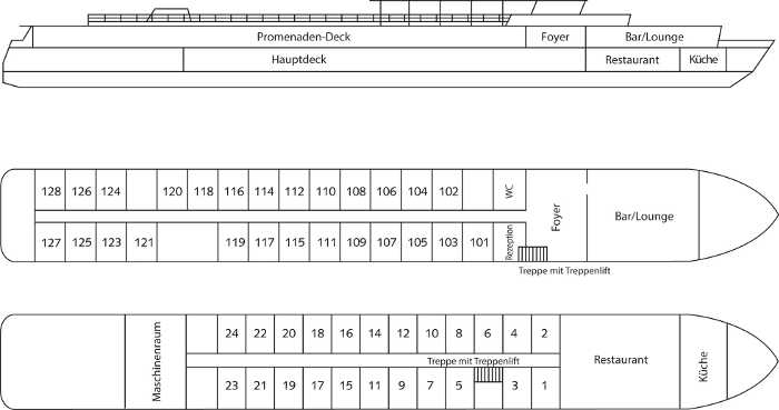 MS Poseidon Deckplan