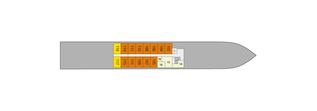 A-Rosa Alva Deckplan Deck 2