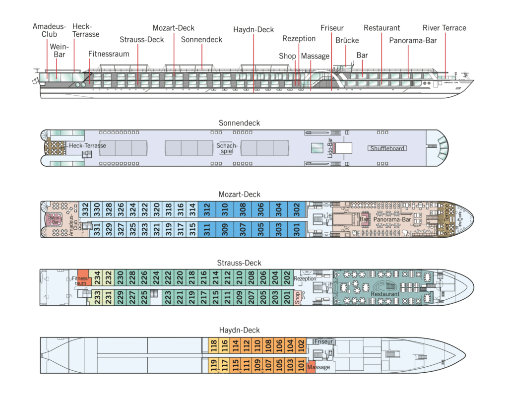 MS Amadeus Star Deckplan