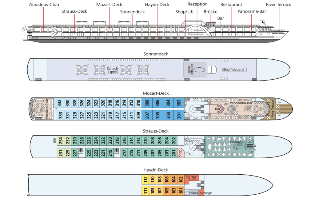 MS Amadeus Brilliant Deckplan