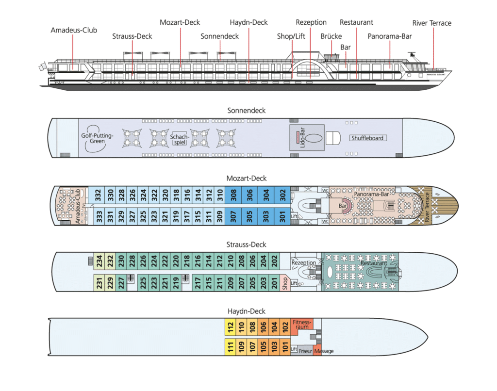 MS Amadeus Elegant Deckplan