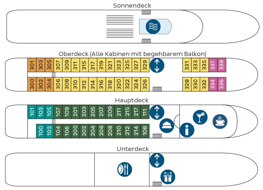 MS Douro Cruiser Deckplan