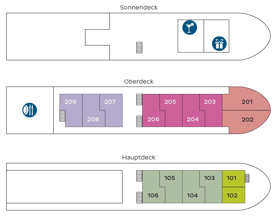 MS Thurgau Exotic II Deckplan