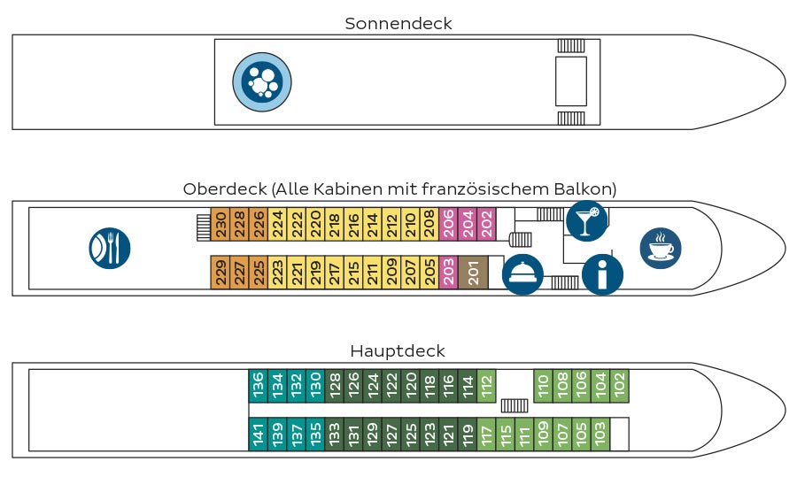 MS Bellissima Deckplan