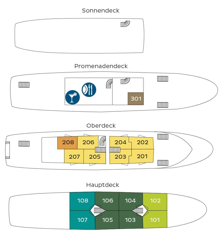 MS Dalmatia Deckplan