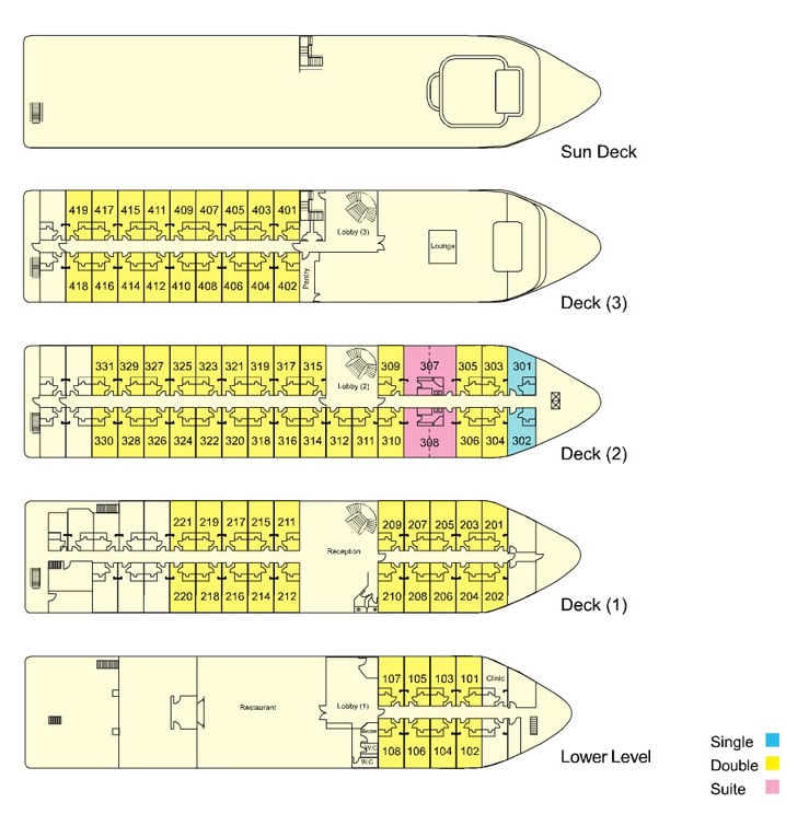 MS Steigenberger Legacy Deckplan
