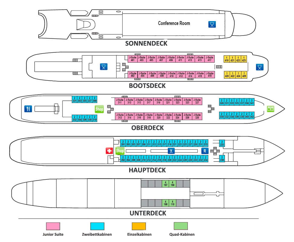 MS Kandinsky Deckplan