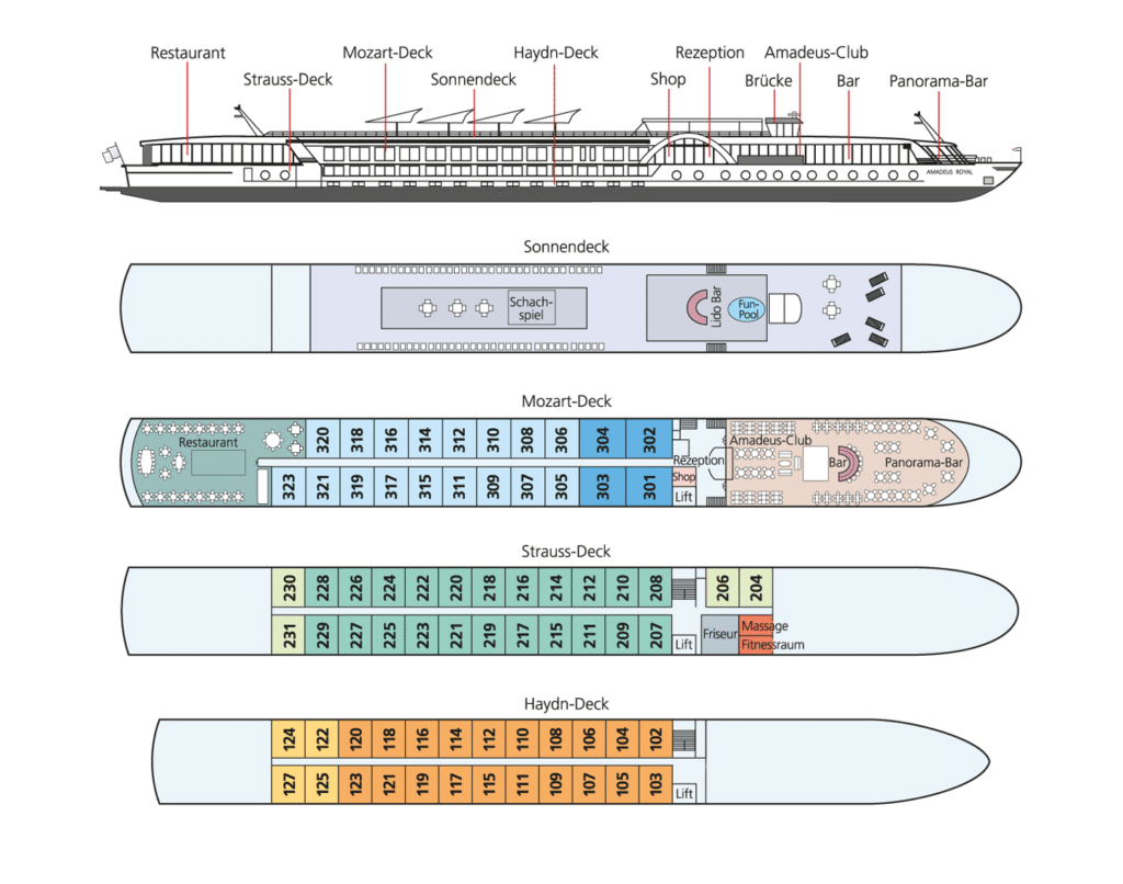 MS Amadeus Royal Deckplan