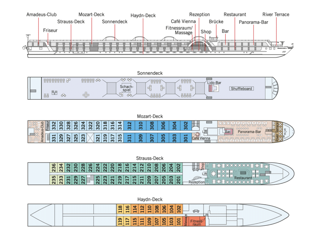 MS Amadeus Silver III Deckplan