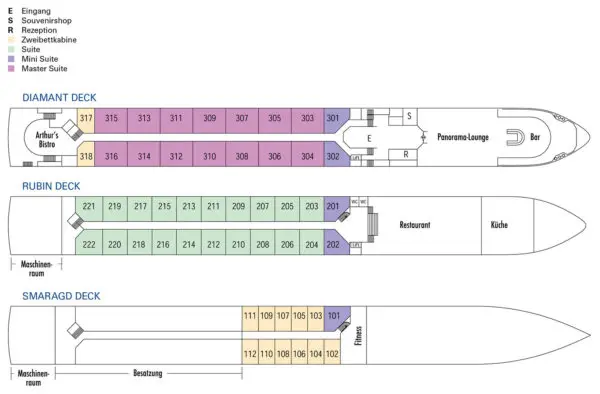 MS Swiss Emerald Deckplan