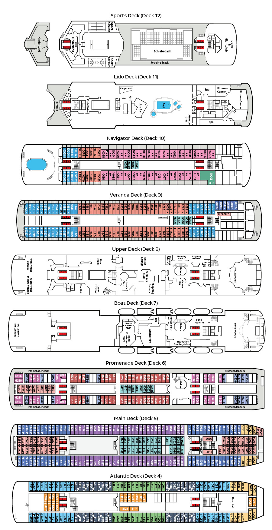 MS Vasco Da Gamma Deckplan