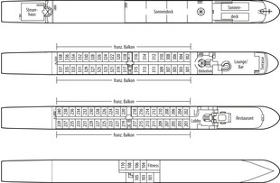 MS VistaSun Deckplan