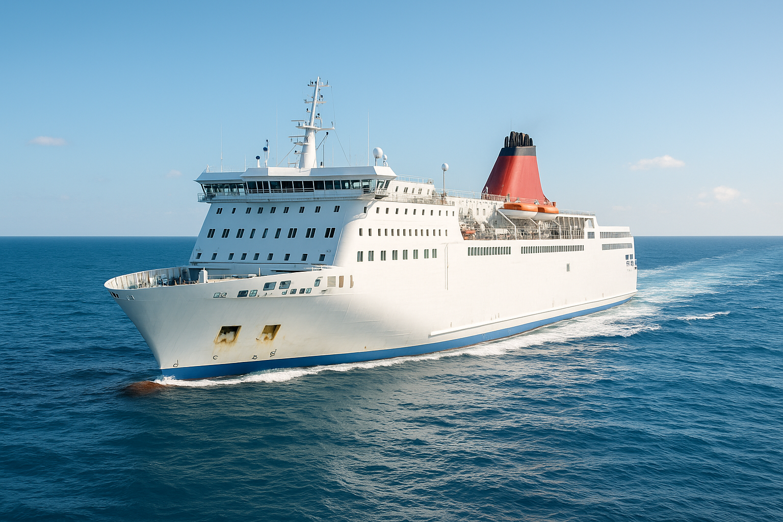autofähre auf der adria zwischen brindisi und patras