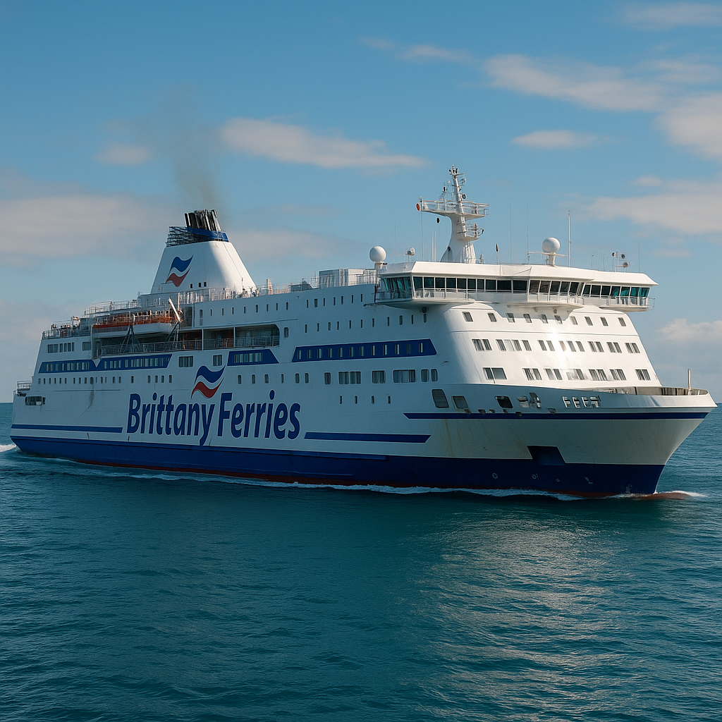autofähre roscoff cork über biskaya mit meerblick